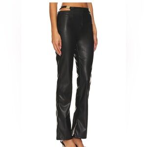 🖤 SUPERDOWN REVOLVE BLACK FAUX LEATHER PANT MEDIUM 🖤